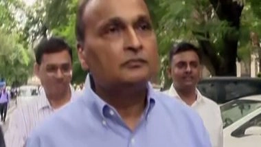 Business News | ED Raids 35 Places, 50 Firms Allegedly Linked to Anil Ambani's Reliance Group in Rs 3,000 Crore Money Laundering Probe