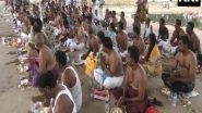 India News | Tamil Nadu: Hundreds of Devotees Perform Sacred Pitru Karma Puja in Madurai