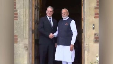 World News | PM Modi Meets UK Counterpart Keir Starmer in London