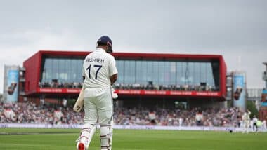 Sports News | Rishabh Pant Returns to Bat Through Pain as India Reach 321/6 at Lunch on Day 2