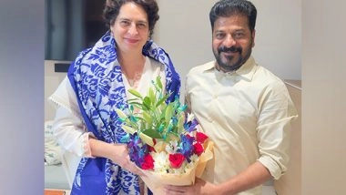 India News | CM Revanth Reddy Meets Priyanka Gandhi, Discusses Caste Survey in Telangana