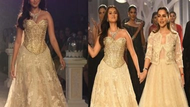 Entertainment News | ICW 2025: Tara Sutaria Looks Regal as She Walks the Ramp for Isha Jajodia in a Dreamy Corset Gown