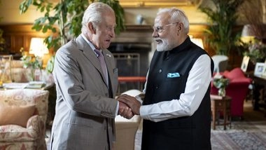 World News | PM Modi Meets King Charles III in London, Invites Him to Visit India