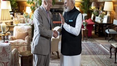 World News | PM Modi Meets King Charles III; Discusses Ties, Sustainability, Gifts Sapling Under 'Ek Ped Maa Ke Naam'