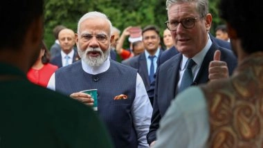 World News | PM Modi Reflects on UK Visit, Shares 'Chai Pe Charcha' Moment with Counterpart Keir Starmer