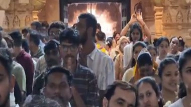 India News | Gujarat: Devotees Throng Patan's Somnath Temple Durng Sawan