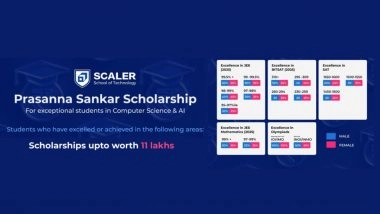 Business News | Tech Billionaire Fuels Rs 11L Scholarship for Scaler School of Technology Students