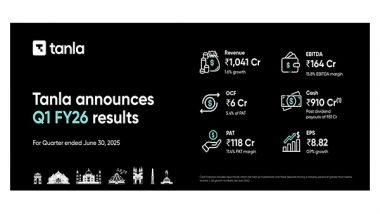 Business News | Tanla Announces First Quarter Results for FY26