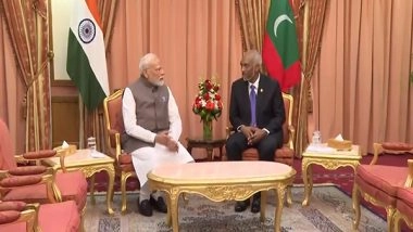 World News | PM Modi Holds Meeting with Maldivian President Muizzu in Male