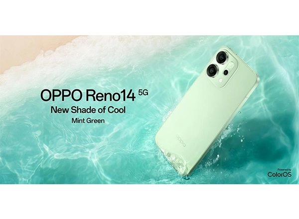Business News | Riding High on 191% Sales Growth, OPPO Unveils Refreshing Mint Green Reno14 5G