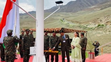 India News | A Tribute to Soldiers, a Message to Pakistan: Indian Army Hoists Tricolour 72-feet High in Drass