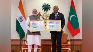 World News | PM Modi, Maldives President Muizzu Release Commemorative Stamps on Occasion of 60th Anniversary of India-Maldives Relations