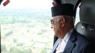 World News | Nepali PM Oli Makes Aerial Survey of Drought-hit Madhesh Province