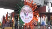 India News | Tamil Nadu: Posters, BJP Flags Put Up Across Tiruchirappalli Ahead of PM Modi's Visit