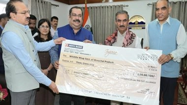 India News | IBCA Presents Rs 3 Crore Cheque to Himachal CM to Support Tsarap Chu Conservation Reserve