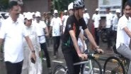 India News | Gujarat: Union Minister Mandaviya Participates in Special Edition of  'Fit India Sundays on Cycle' to Commemorate Kargil Vijay Diwas