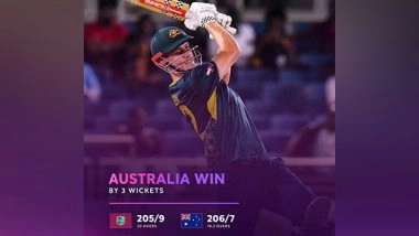 Sports News | Maxwell, Inglis Fireworks, Green's Consistent Run Helps Australia Beat WI by Three Wickets