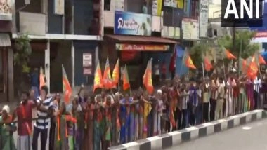 India News | Prime Minister Modi Holds Roadshow in Tiruchirappalli