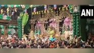 India News | UP: Devotees Throng Vrindavan's Banke Bihari Mandir on Occasion of Hariyali Teej