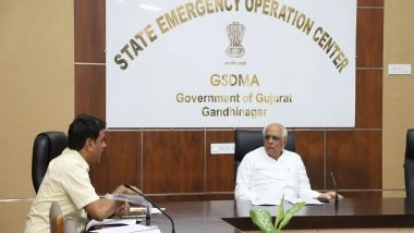 India News | Gujarat CM Makes 'surprise' Visit to State Emergency Control Room Amid Heavy Rainfall