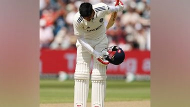 Sports News | Manchester Test: Shubman Gill's 103 Keeps India's Chances Alive to Draw the Clash Against England (Day 5 Lunch)