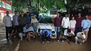 India News | Rave Party Busted in Hyderabad: Nine Arrested, Drugs and Vehicles Seized