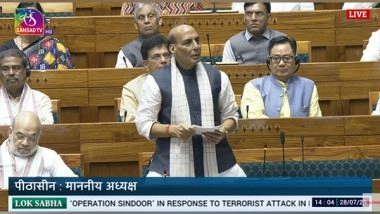 India News | Rajnath Singh Initates Discussion on Operation Sindoor in Lok Sabha