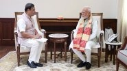 India News | Assam CM Sarma Meets PM Modi, Apprises Him of Strides Made Across Key Socio-economic Indicators