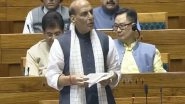 India News | Op Sindoor Debate: Pakistan Conceded Defeat, Offered to Cease Hostilities, Says Rajnath Singh