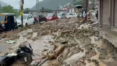 India News | Himachal Pradesh: Mandi Experiences Heavy Rainfall, Flood-like Situation in Several Parts of District