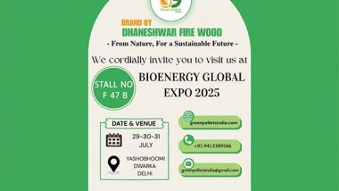 Business News | Green Pellets India to Showcase Sustainable Fuel Innovations at Bioenergy Global Expo 2025