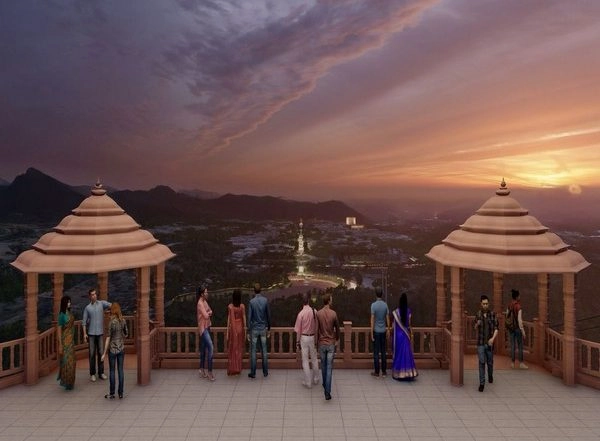 India News | Gujarat: Ambaji Pilgrimage to Be Developed as Benchmark for Model Temple Town Under the Master Plan