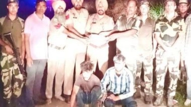India News | Punjab: BSF Nabs 2 Smugglers, Seizes 6 Drones, Heroin from Amritsar