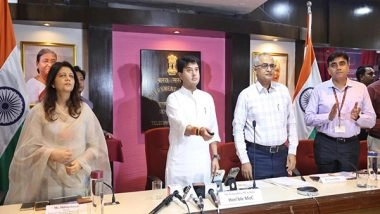 India News | Union Minister Jyotiraditya Scindia Chairs Sanchar Saathi Stakeholders' Meet to Boost Telecom Cyber Fraud Action