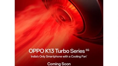 Business News | Meet OPPO K13 Turbo Series-- India's Only Smartphone Series with a Built-in Cooling Fan, Redefines Mobile Gaming for Performance Seekers