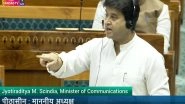 India News | Lok Sabha: Jyotiraditya Scindia Outlines Tech-based Actions to Counter Spoof Calls, Cyber Fraud