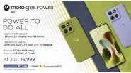 Business News | Motorola Launches Moto G86 Power with Segment-Best 1.5K POLED, 50MP OIS Camera, Dimensity 7400, 6720mAh Battery at Rs. 16,999
