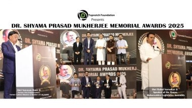 Business News | Topnotch Foundation Acknowledged and Felicitated the Winners of the DR. SHYAMA PRASAD MUKHERJEE MEMORIAL AWARDS 2025