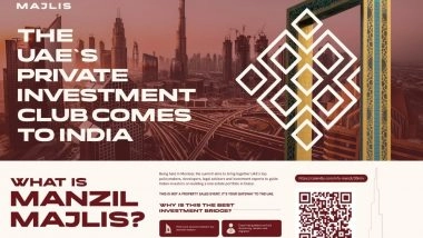 Business News | Manzil Majlis, a First-of-its-kind Private UAE Investment Summit to Be Held in Mumbai