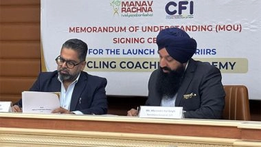 Sports News | Cycling Federation of India, Manav Rachna University Sign MoU to Empower Cycling, Sports Education