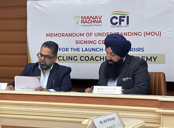 Sports News | Cycling Federation of India, Manav Rachna University Sign MoU to Empower Cycling, Sports Education