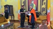 World News | DGBR Lt Gen Raghu Srinivasan Visits Bhutan to Review BRO Project DANTAK