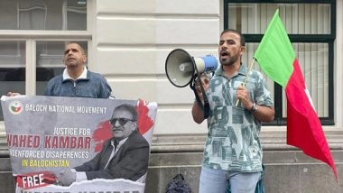 World News | Netherlands: BNM Holds Protest Outside Pak Embassy Demanding Justice for 'enforced Disappearance' of Ustad Wahid Kambar