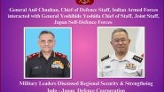 World News | CDS General Anil Chauhan Meets Japan's Chief of Staff to Reinforce Defence Ties
