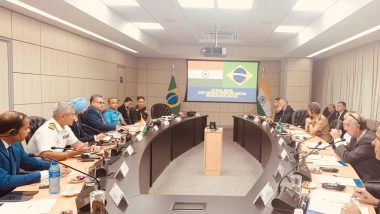 World News | India, Brazil Talks Focus on Boosting Military Cooperation
