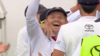 Sports News | Stokes Bursts into Laughter After England Stand-in Captain Pope Breaks DRS Jinx in 14th Attempt