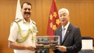 World News | Navy Chief Admiral Dinesh K Tripathi Meets Japan Defence Minister General Nakatani