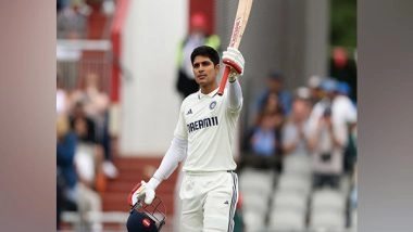 Sports News | Gill Breaks Gavaskar's Record for Most Runs by Indian Skipper During a Test Series
