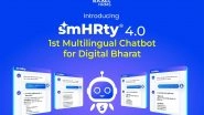 Business News | Pocket HRMS Unveils SmHRty&reg; 4.0 - 1st Multilingual SmHRt&reg; Chatbot for Digital Bharat That Goes Beyond Answering Questions!