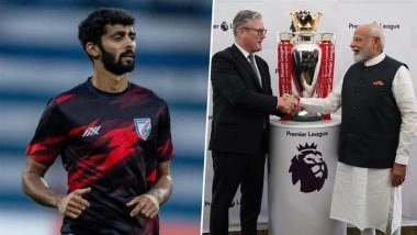 'Sir Thoda Indian Football Bhi Dekh Lo' Footballer Akash Mishra Requests PM Narendra Modi On 'X' As He Clicks Picture With British PM Keir Starmer in Front of Premier League Trophy